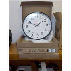 3PC BATES 12" WALL CLOCK