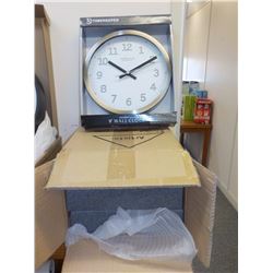 3PC ARTISTIC 9" ROUND WALL CLOCK