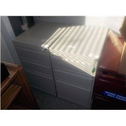 2PC SMALL 3DWR FILE CABINETS
