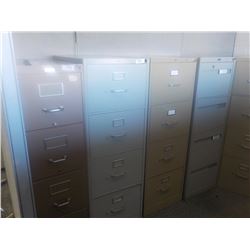 4PC 4DWR VERTICAL FILE CABINETS