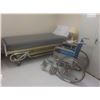 Image 1 : ADJUSTABLE HOSPITAL BED & WHEEL CHAIR