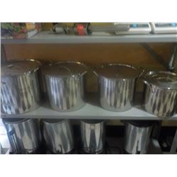 4PC S/S STOCK POTS WITH LIDS