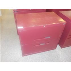 2DR LATERAL FILE CABINET MAROON