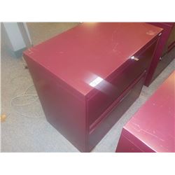 2DR LATERAL FILE CABINET MAROON