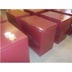 2DR LATERAL FILE CABINET MAROON