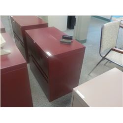 2DR LATERAL FILE CABINET MAROON