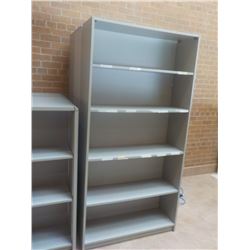 3PC GREY BOOK CASES 6'TALL