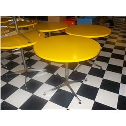 36" ROUND TABLE YELLOW TOP