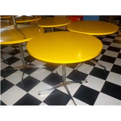 36" ROUND TABLE YELLOW TOP