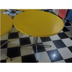 36" ROUND TABLE YELLOW TOP
