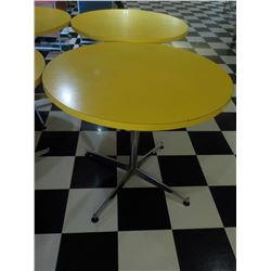 36" ROUND TABLE YELLOW TOP