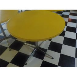 36" ROUND TABLE YELLOW TOP