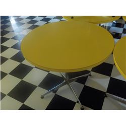 36" ROUND TABLE YELLOW TOP