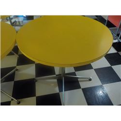 36" ROUND TABLE YELLOW TOP