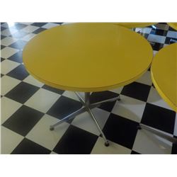 36" ROUND TABLE YELLOW TOP