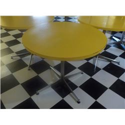36" ROUND TABLE YELLOW TOP