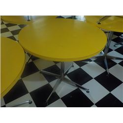 36" ROUND TABLE YELLOW TOP