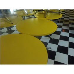 36" ROUND TABLE YELLOW TOP