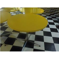 36" ROUND TABLE YELLOW TOP