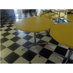 36" ROUND TABLE YELLOW TOP