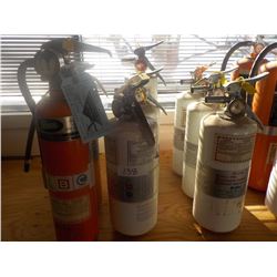 QTY 9 FIRE EXTINGUISHERS