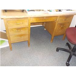 186     1    OAK FINISHED DESK