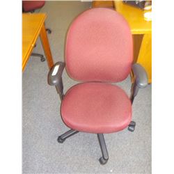 OFFICE CHAIR, BURGUNDY