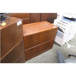 HAWORTH CHERRY 2 DRAWER LATERAL FILE CABINET