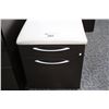 Image 1 : KIMBALL 2 DRAWER LATERAL MOBILE CUSHION TOP PEDESTAL