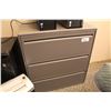 Image 1 : HAWORTH PREMISE CHARCOAL 3 DRAWER LATERAL FILE