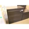 Image 1 : HAWORTH PREMISE BLACK 3 DRAWER LATERAL FILE CABINET