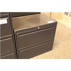 HAWORTH PREMISE BLACK 2 DRAWER LATERAL FILE CABINET