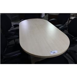 MAPLE 6' RACETRACK BOARDROOM TABLE