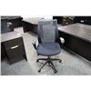 Image 2 : HAWORTH IMPROV BLACK MESH MID BACK FULLY ADJUSTABLE ERGONOMIC TASK CHAIR