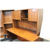 Image 2 : AUTUMN MAPLE 5.5' COMPUTER DESK WITH HUTCH