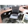 Image 2 : BLACK LEATHER HIGH MESH BACK ADJUSTABLE ARM TASK CHAIR