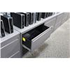 Image 2 : HAWORTH CHARCOAL 2 DRAWER LATERAL FILE CABINET