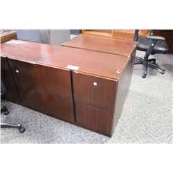 MAHOGANY 2 DRAWER LATERAL FILE CABINET