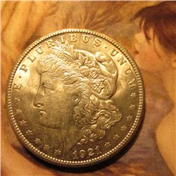 1921 S Morgan Silver Dollar. Brilliant Unc.