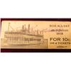Image 1 : Original "Rock-Island Davenport Ferry Co…." Ticket. (Good until used, for One Fare), "Ride all Day o