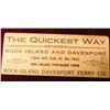 Image 2 : Original "Rock-Island Davenport Ferry Co…." Ticket. (Good until used, for One Fare), "Ride all Day o