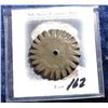 Image 2 : Old U.S. Large Cent Cut and designed like either a cog-wheel or a gear.