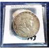 Image 1 : 1952 D Franklin Half-Dollar. Moderate toned Unc.