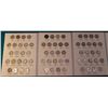 Image 1 : Partial Set of 1938-1961 D Jefferson Nickels in a green Littleton Custom Coin folder. Missing only t