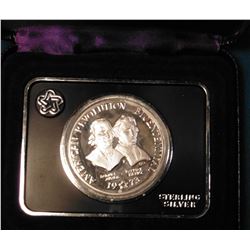 1973 American Revolution Bicentennial Sterling Silver U.S. Mint medal in original box of issue. Enca