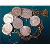 Image 2 : (2) Gold-plated Chains for 39mm Medals with chains; & (10) Dollar Bezels with Eisenhower Dollars.