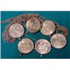 Image 2 : (6) Eisenhower Dollars in Bezels, some chains, and possibly a couple of small diamonds in a pendant.