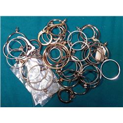 More than (30) miscellaneous Coin Bezels and parts.