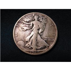 1920 D Walking Liberty Half Dollar. VG. Red Book value $20.00.