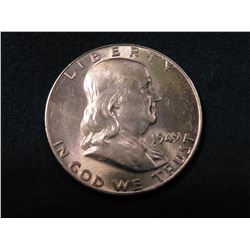 1949 P Franklin Half-Dollar. Brilliant Uncirculated.